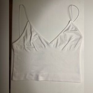 Free people white tank cropped